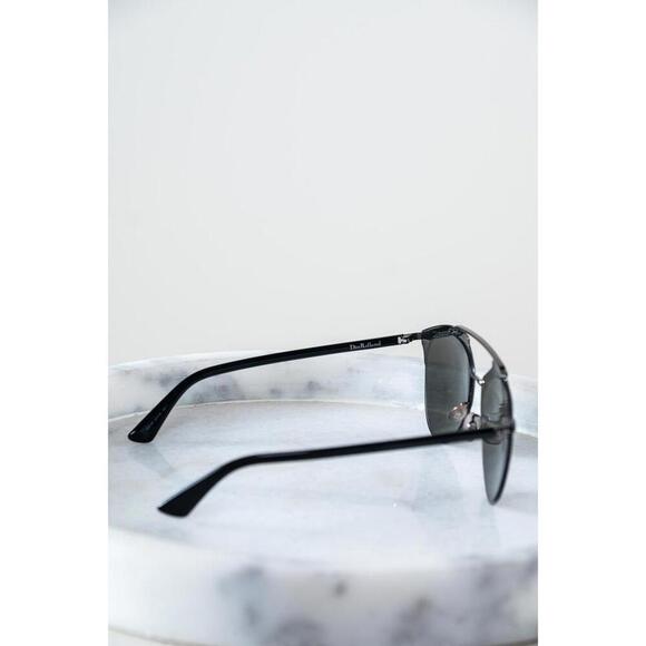 Christian Dior Black Thin Aviator Sunglasses Metal - Picture 5 of 5